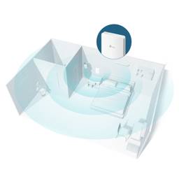 Access Point de Pared Omada EAP235, Gigabit, WiFi, MU-MIMO, AC1200