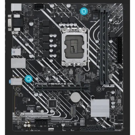 Tarjeta Madre Asus PRIME H610M-E D4-CSM LGA1700 13°G 2*M.2 2*DDR4 DP HDMI VGA