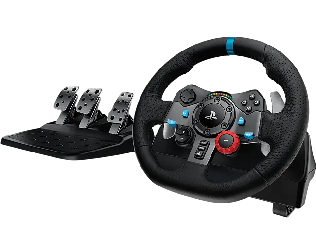 Volante Logitech G29 Driving Force Racing Wheel, con Pedales, PC, PS5, PS4 y PS3