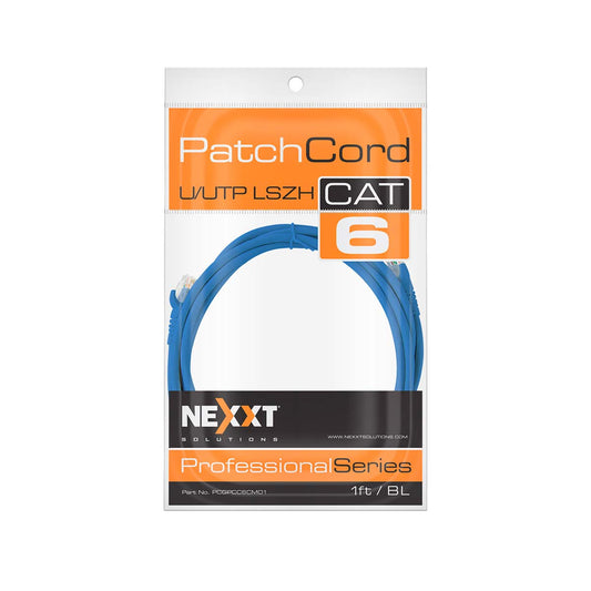 Cable Patch NEXXT Cat6 0.3mt Gris RJ-45