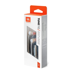Audífonos Alámbricos InEar JBL Tune 110 Cableado 1 Botón Jack 3.5mm Color Negro