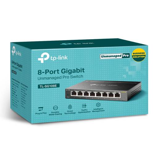 TP-link TL-SG108E8-Port Gigabit Easy Smart Switch 8 Gigabit